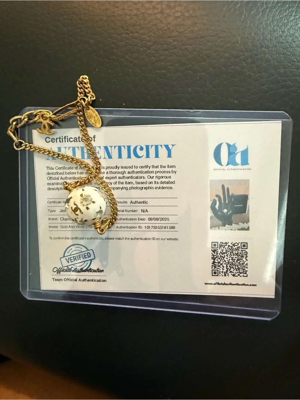 Chanel Vintage Coco Mark 98P Soccer Ball Charm Bracelet